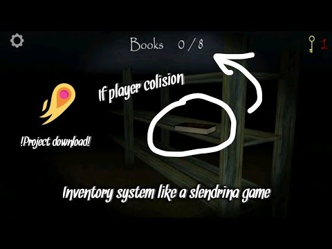 Inventory with collect system like slendrina game in its magic engine | #2