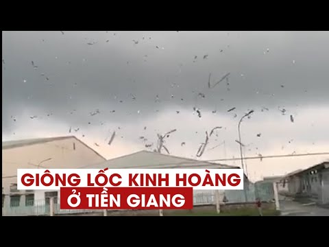 Video Kinh hoàng cảnh giông lốc tàn phá nhà xưởng công ty ở... - youtube
