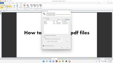 How to merge two or more pdf files using Nitro pro app