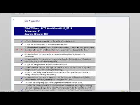 How to View SAM 2010 Project Results