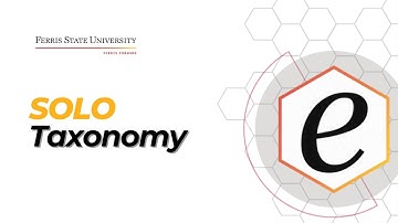 SOLO Taxonomy