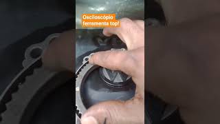 usando osciloscópio para diagnóstico, tem situações que só ele mesmo p mostrar as falhas. #carros