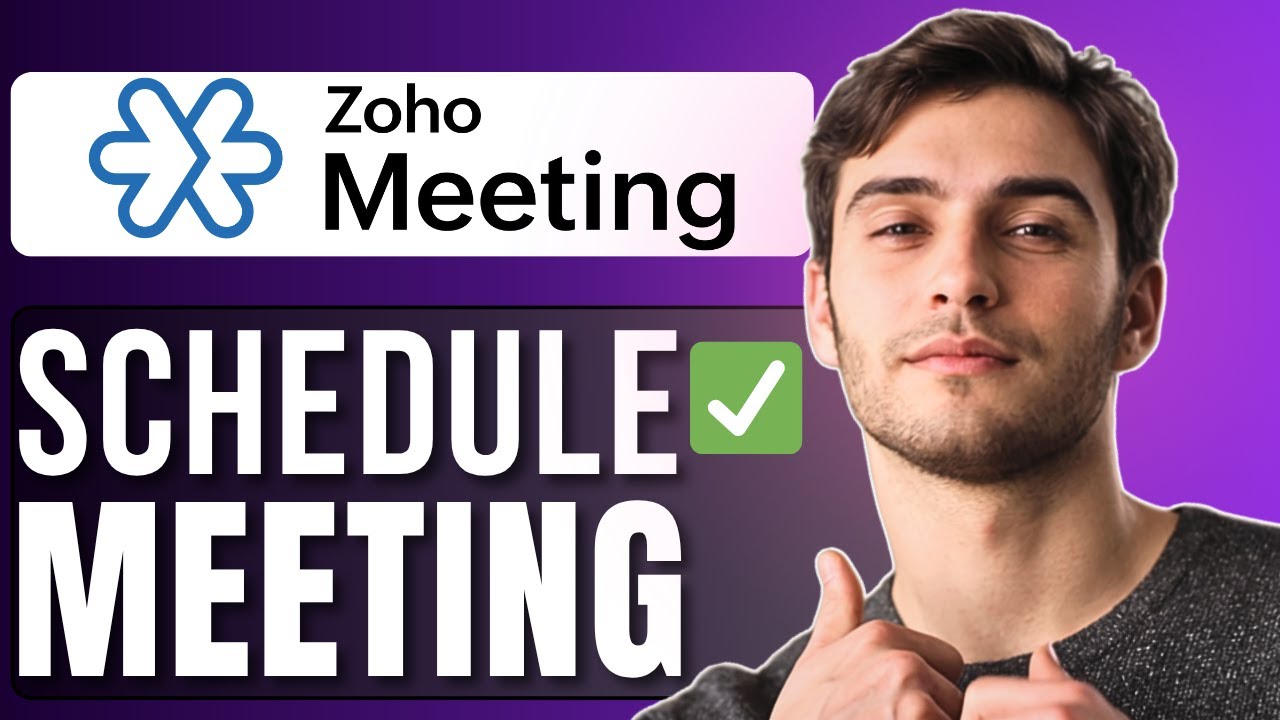 How to Schedule Meeting in Zoho | Step-by-Step Guide - YouTube
