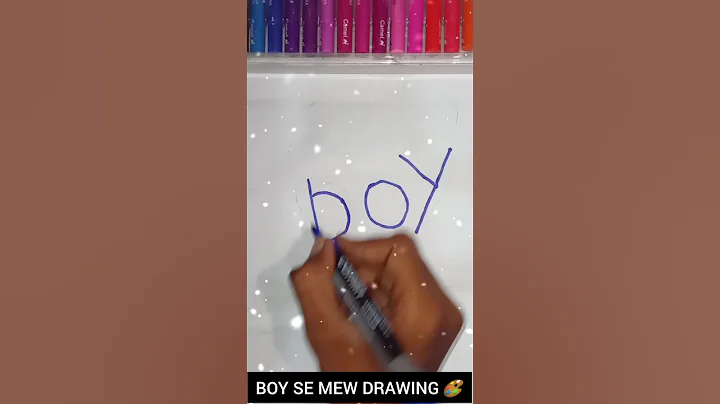 How To Draw A Boy With Word boy | Easy Drawing #shorts #youtubeshorts #artsroom #drawing #howto