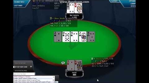 Hu with Poker Pro Ben Jenkins Live in Twich