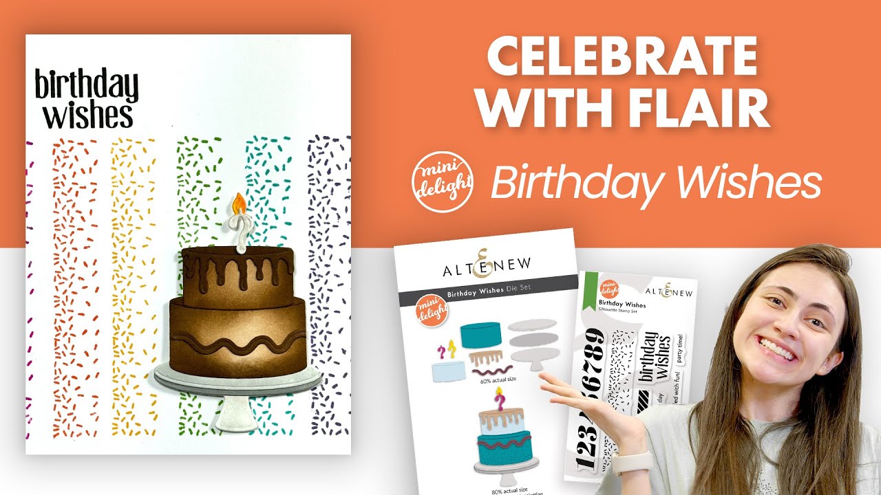 Mini Delight: Birthday Wishes Stamp & Die Set