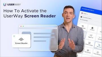 How To Activate the UserWay Screen Reader