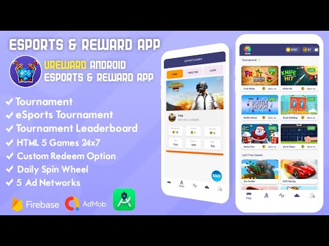 Android ESports & Reward app source code | Create your own Earning app Android studio codesellmarket