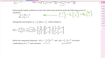 Linear Systems of Differential Equations Part 3