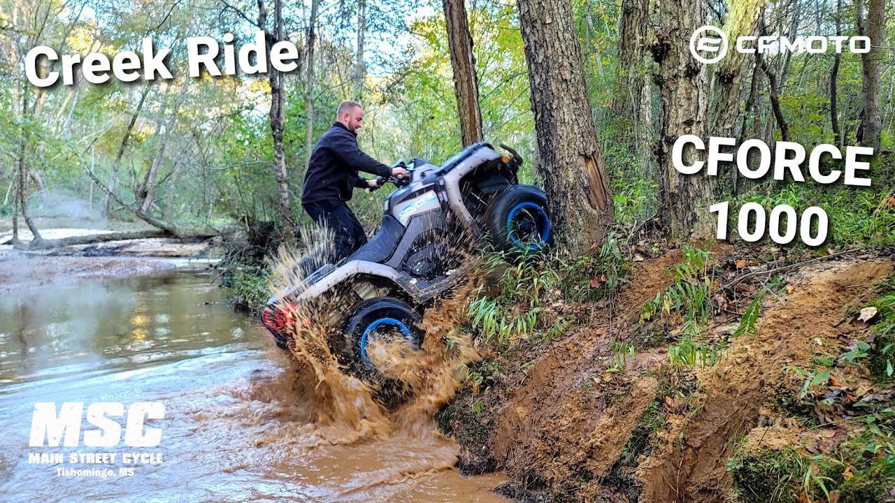 CFMoto CFORCE 1000 Overland takes on the Creek & Soft Terrain
