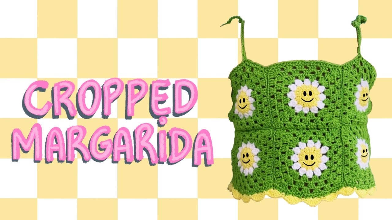 Como fazer cropped de crochê de florzinhas | Pinterest