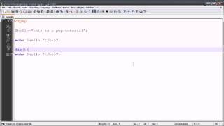קורס PHP : שיעור 28 - פונקציית die, exit