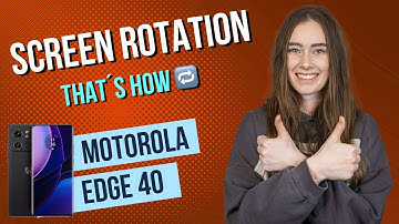 Motorola edge 40 – How to enable / disable screen rotation - 📱• 🔄 • 🙅🏼‍♂️ •Tutorial