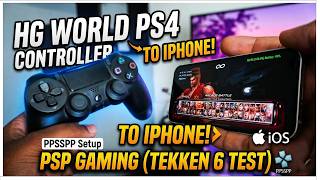 How to Connect HG World PS4 Controller to iPhone! (PPSSPP Gameplay Test) screenshot 1