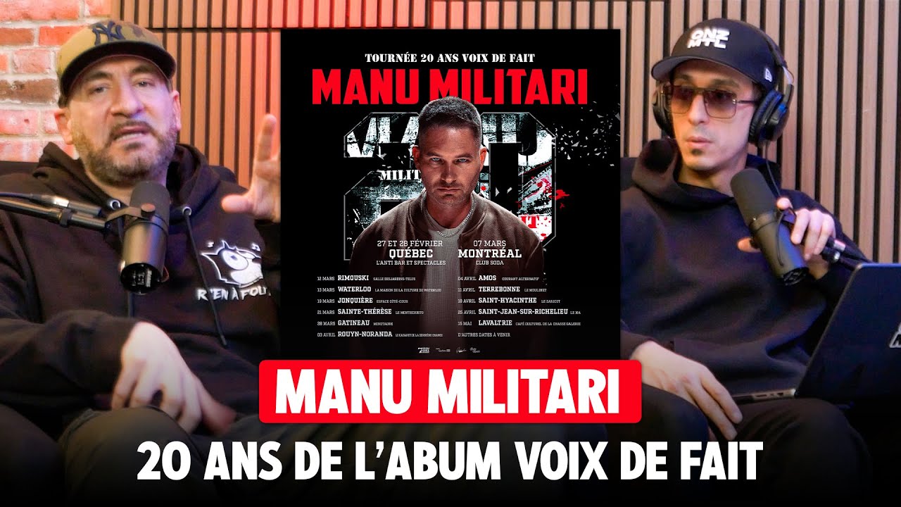 Manu Militari fêtera les 20 ans de son album Voix de Fait avec une tournée | Rap Talk #308