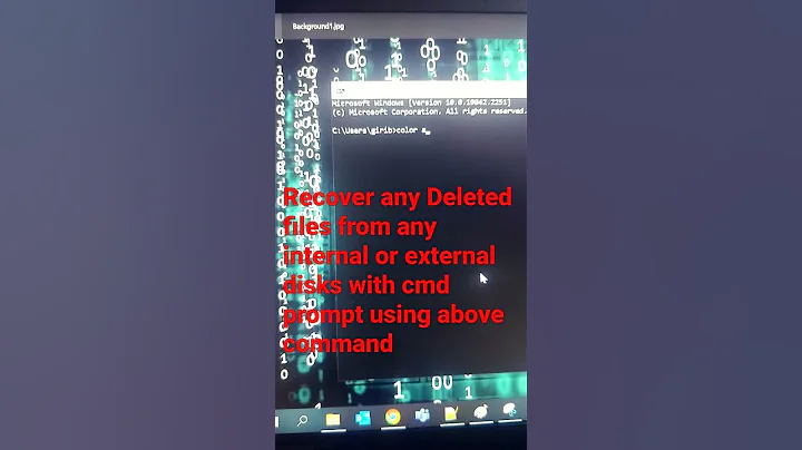Quick system Hacks| Recover deleted files from any disk using CMD prompt|Deleted file recovery in PC