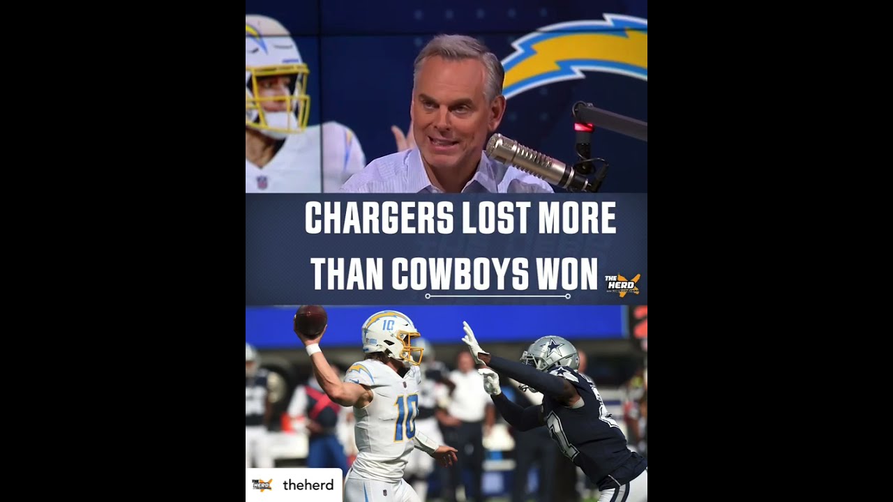 Colin: Cowboys Didn’t Win, Chargers Lost | THE HERD #shorts