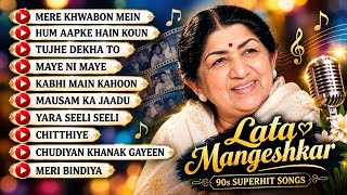 Top 10-90s Hits of Lata Mangeshkar | Remembering Lata Mangeshkar | Tujhe Dekha To | Mausam ka jaadu 