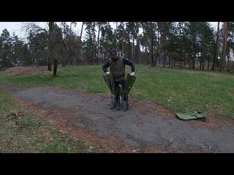 Розкладачка (розкладне ліжко) з чохлом 35,5-49,5х191х67 см Ranger Military Forest (RA5517)