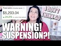 Threatened with SUSPENSION?! $5203 SOLD on eBay January 2021 Sales Recap NET PROFITS Money from Home