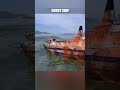Cardboard ship sinking, ghost ferry ship model wreck #shipwreck #cardboardship #rcships