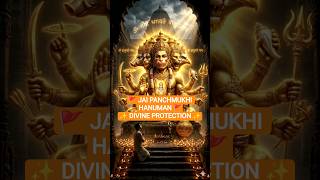 🕉️ Five Faces. Infinite Protection. Jai Panchmukhi Hanuman! 🔥🚩 #shorts