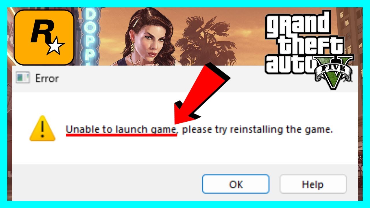 How to FIX GTA 5 Unable to Launch Game Please Try Reinstalling the Game ...