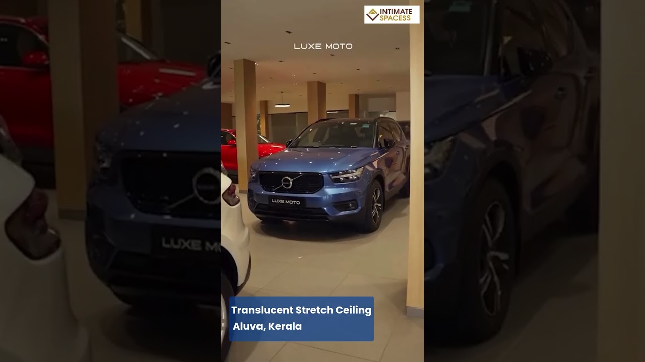 Elevating Elegance: Stretch Ceiling Installation at Luxemoto, Aluva