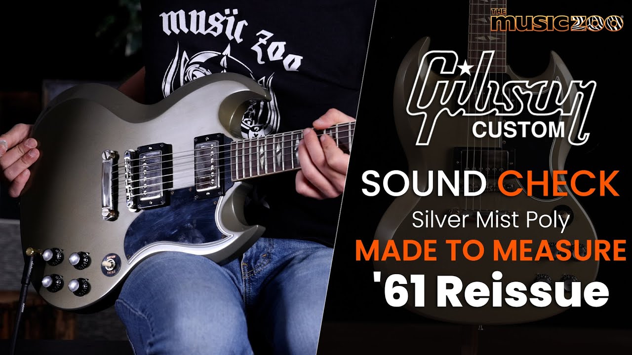Gibson Custom Shop '61 Reissue Made 2 Measure Silver Mist Poly