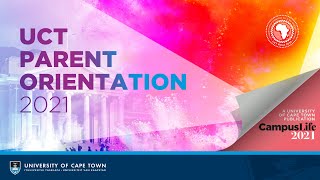 UCT VC invites you to Parent Orientation 2021