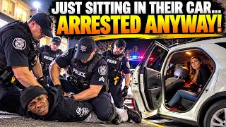 COPS PULL UP ON PARKED CAR AND ESCALATE SIMPLE SITUATION!