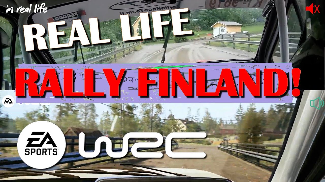 EA WRC 2023 vs Real Life - Rally Finland [FULL Paijala Stage] - YouTube