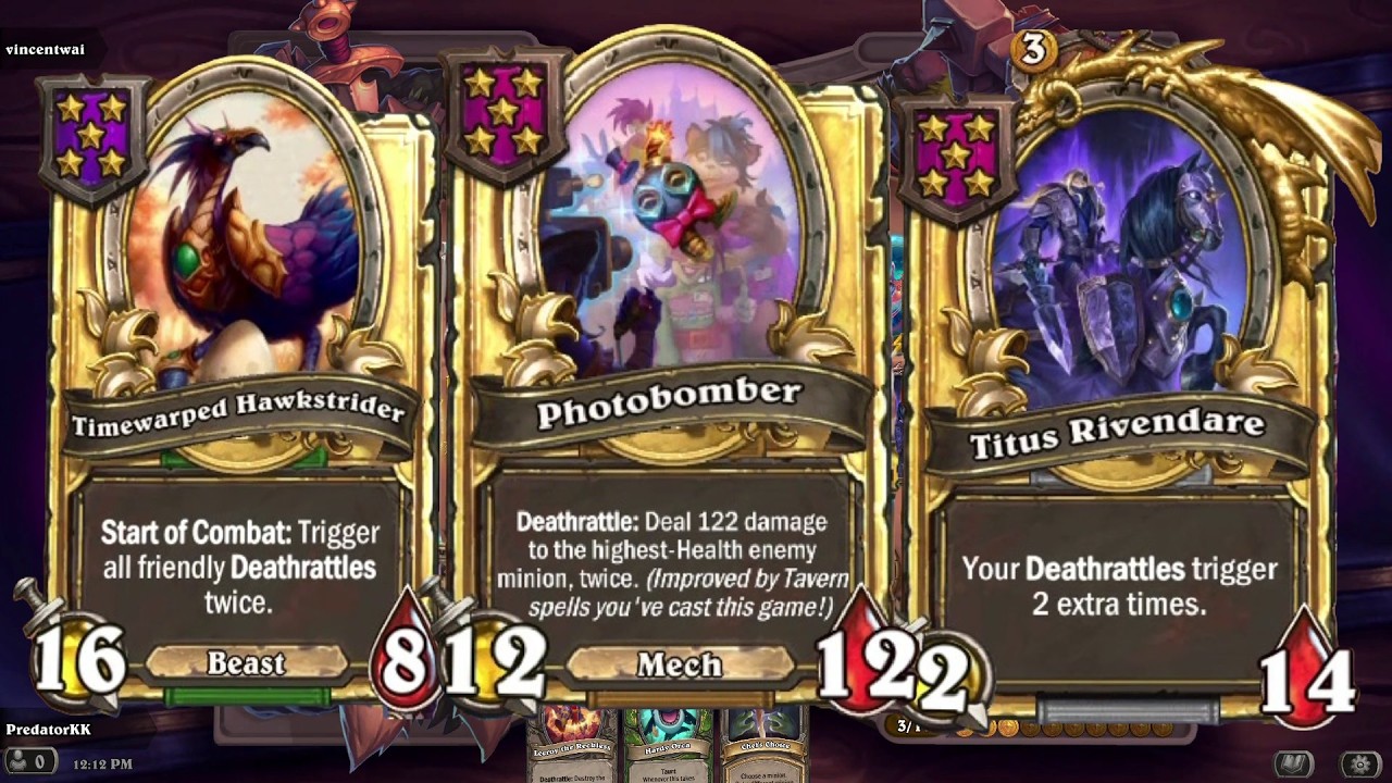 New Mech Photobomber Build| hearthstone battlegrounds | @PredatorKKHS