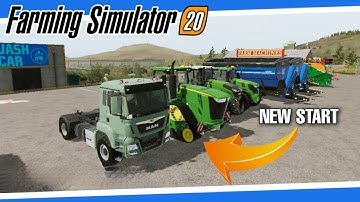 Farming Simulator 20 - A New Start With Original  Map I fs 20, New start I Fs 20 Timelapse