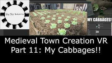 Unreal Engine Medieval Town Creation for VR Project Part 11: Windows, Fences, and cabbages.