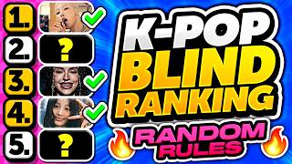 RANK KPOP SONGS WITHOUT KNOWING WHAT'S NEXT ⚡️ RANDOM RULES | KPOP QUIZ 2026