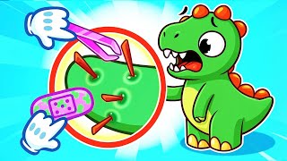 Dino's Boo-Boo Fix Adventure 🦕🩹😊Kindness for Kids🎵VocaVoca🥑Karaoke Kids Songs