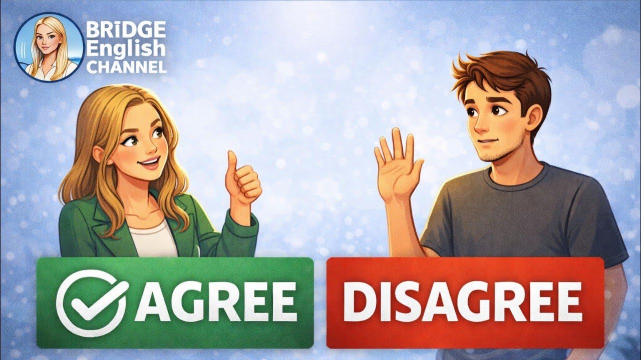 How to Agree and Disagree in English | Real Life Conversation Practice