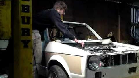 VW Mk1 Caddy First Start Up Of Engine