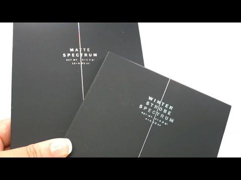 New Zoeva Matte Spectrum And Winter Strobe Palettes Youtube