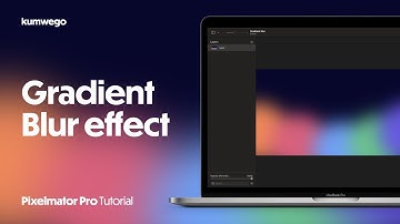 How to create the gradient blur effect in Pixelmator Pro
