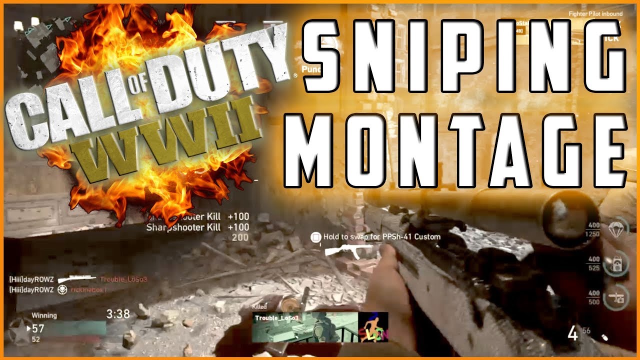 COD WWII Sniping Montage