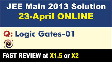 JEE Main 2013 Physics Solutions | Logic Gates-01