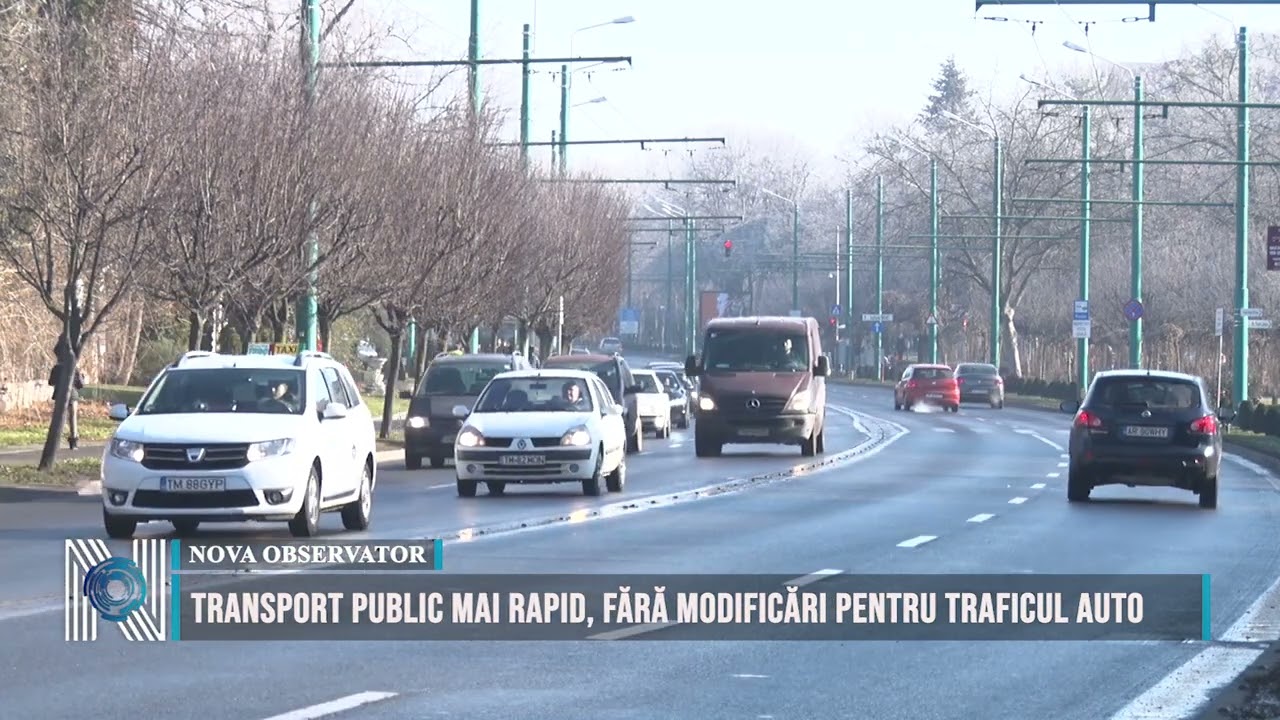 Transport public mai rapid, fără modificări pentru traficul auto