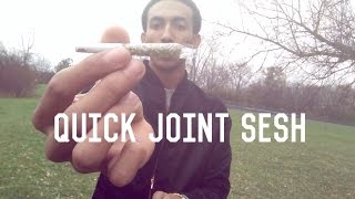 Smoking a Clear Joint Outside