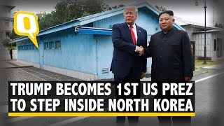 Donald Trump Becomes First US President to Step Inside North Korea | The Quint