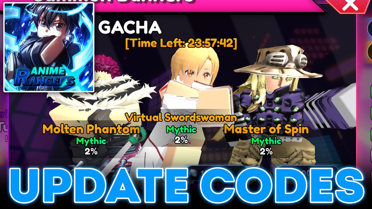 UPDATE HERE! All New Codes in Anime Rangers X - YouTube