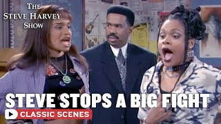 Celebrity Steve Breaks Up A Fight Between Friends | The Steve Harvey Show Net Worth