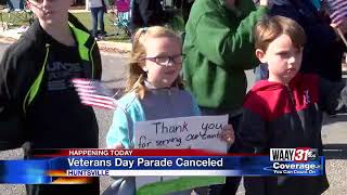 Veterans Day parade canceled