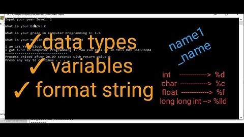 Lesson 2 (DevC Coding) Data types and Variable in C